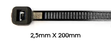 클램프 호스 Sifam 2.5 x 200 mm - 100개입