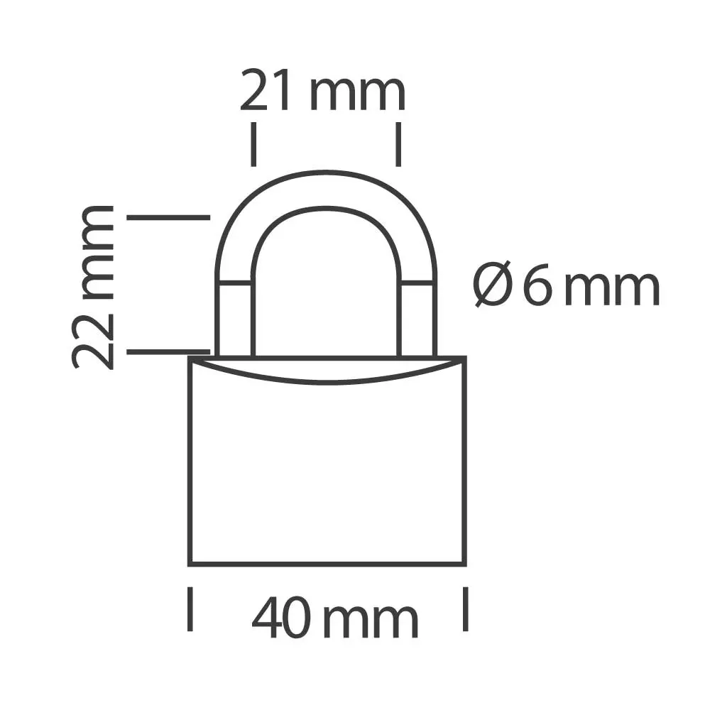 スターロックス 40mm キー式 チェーンロック — 第2ビュー