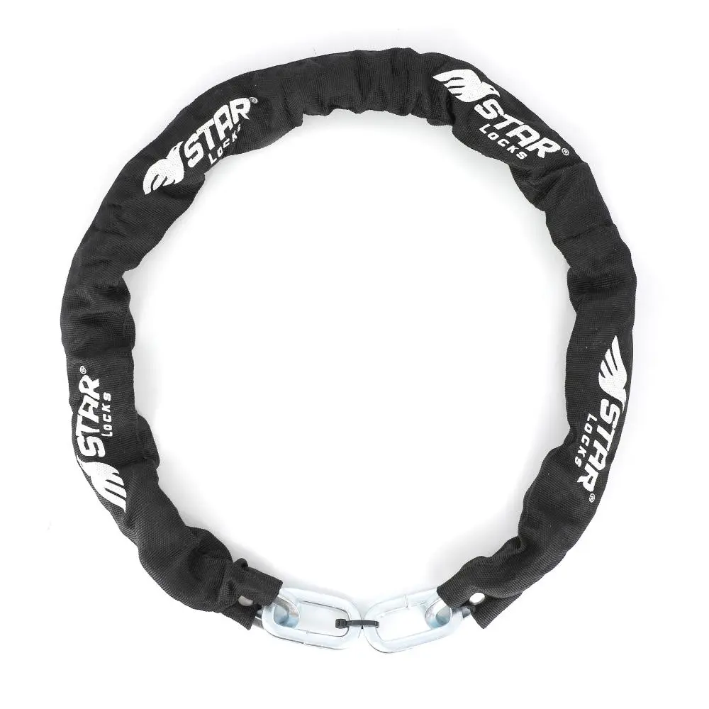 체인 자물쇠 Star Locks 사각 단면 10mm x 10mm - 1,20m
