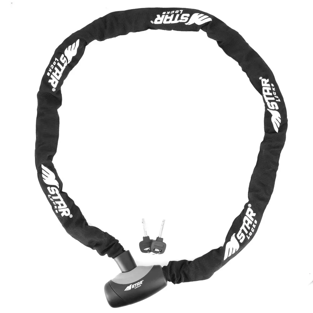 Zylinder-Schloss + Kette Star Locks 1M50