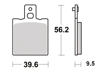 Brzdové destičky polokov Perftec R90