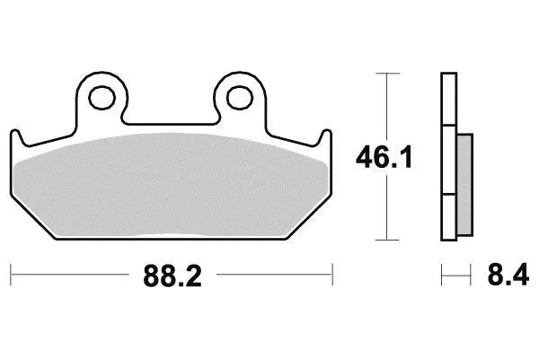 Bremsbelag halbmetall Perftec R90 — Bremsbeläge