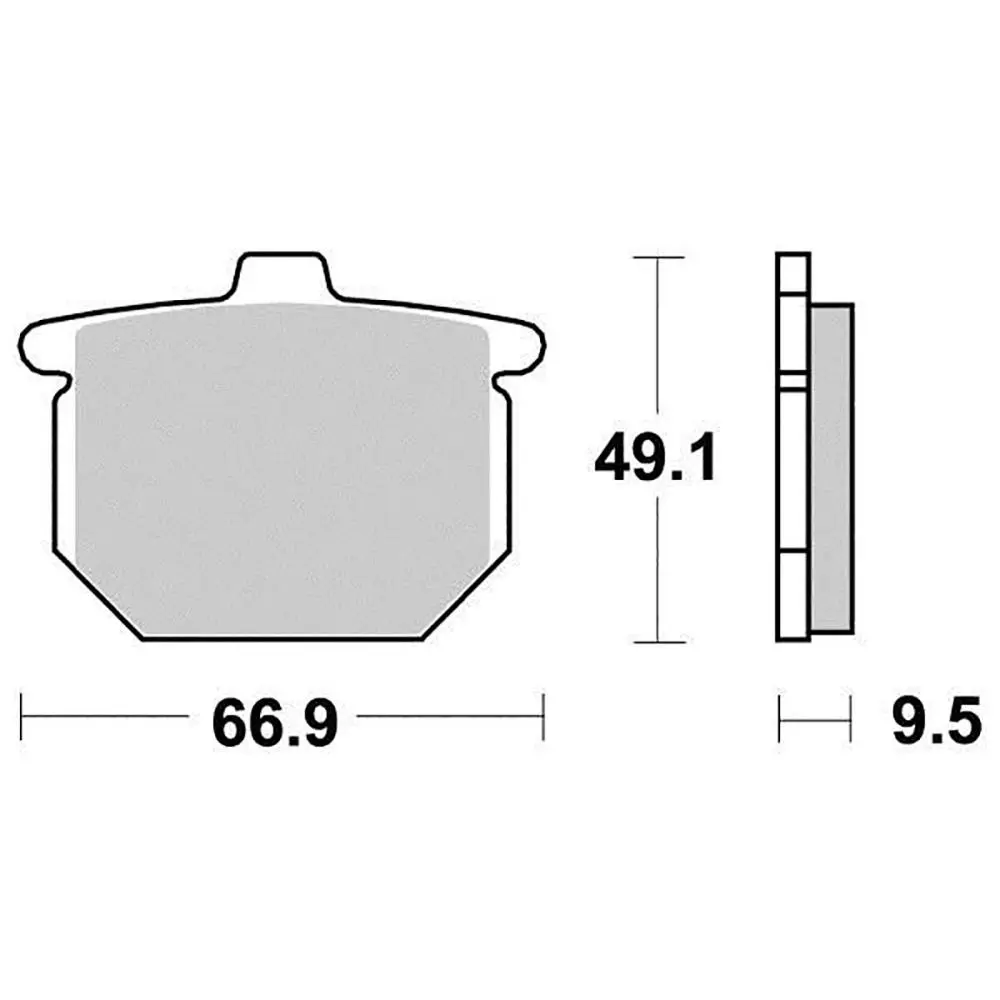 세미 메탈 브레이크 패드 Perftec R90
