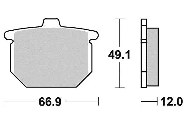 Bremsbelag halbmetall Perftec R90