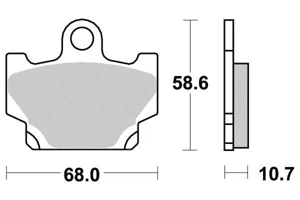 Bremsbelag semi-metallisch Perftec R90