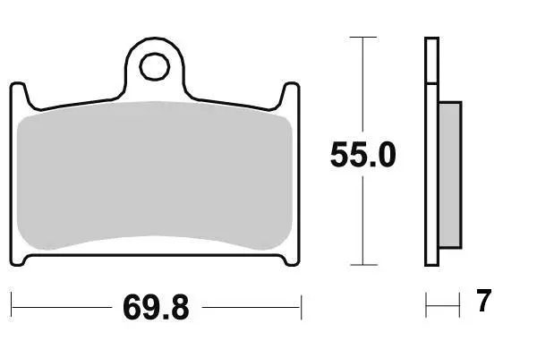 Pastilha de freio semi-metal R90 Perftec