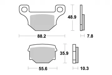 Bremsbelag halbmetall R90 Perftec
