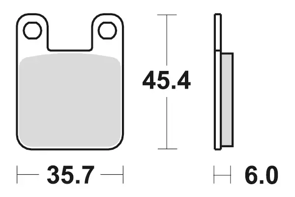 Bremsbelag semi-metallisch Perftec R90