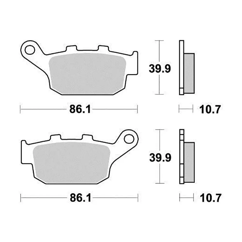 Yarı-metal Fren Balatası R90 Perftec