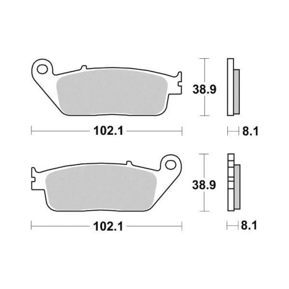 Bremsbelag semi-metallisch R90 Perftec