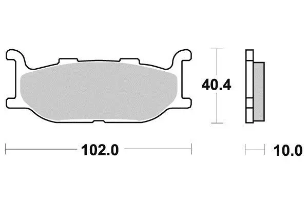 Bremsbelag Perftec halbmetallisch R90