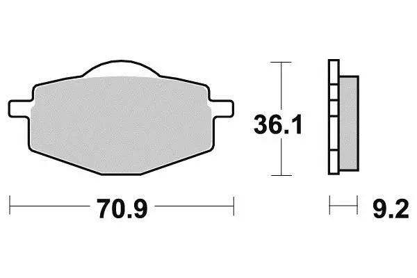 Bremsbeläge Perftec gesintermetall R90