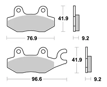 Bremsbelag halbmetall R90 Perftec
