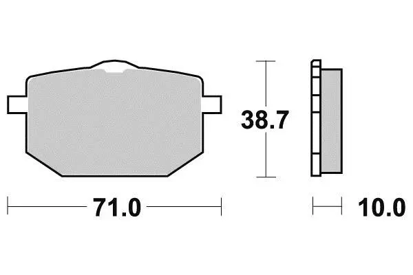 Vorderer Bremsbelag Perftec Sifam Gesintert Hochleistung Norm KBA/ABE