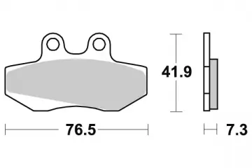 Bremsbelag halbmetall Perftec R90