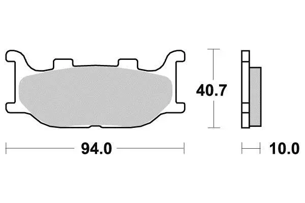 Gesinterde metalen remblokken R90 Perftec