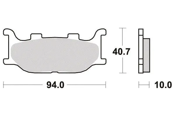 Bremsbelag semi-metallisch Perftec R90