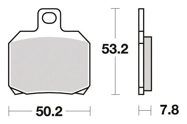 Perftec R90 halbmetallischer Bremsbelag