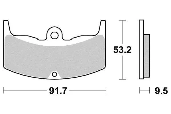 Vorderer Bremsbelag Perftec Sifam Gesintertes Metall Hochleistung Norm KBA/ABE