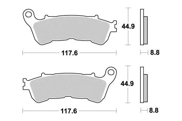 Klocki hamulcowe metal spiekany R90 Perftec