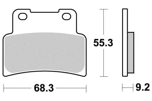 Perftec R90 세미-메탈 브레이크 패드