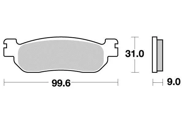 Perftec R90 Sintermetall-Bremsbeläge
