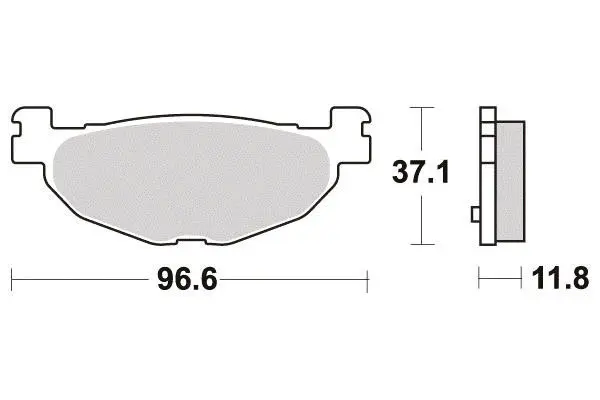 Perftec R90 Semi-Metall Bremsbelag