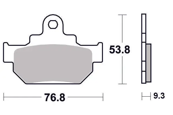 Bremsbelag semi-metallisch Perftec R90