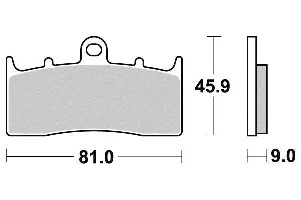Bremsbelag Semi-Metall R90 Perftec
