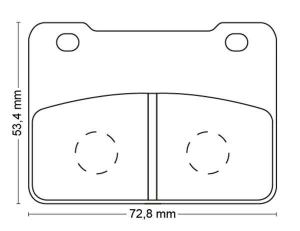 Plaquette de frein avant métal fritté R90 Perftec