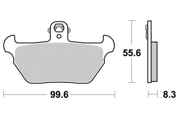 Pastiglie freno anteriore semi-metallo Perftec R90