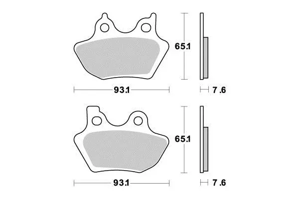 Perftec R90 Semi-Metallic Brake Pad
