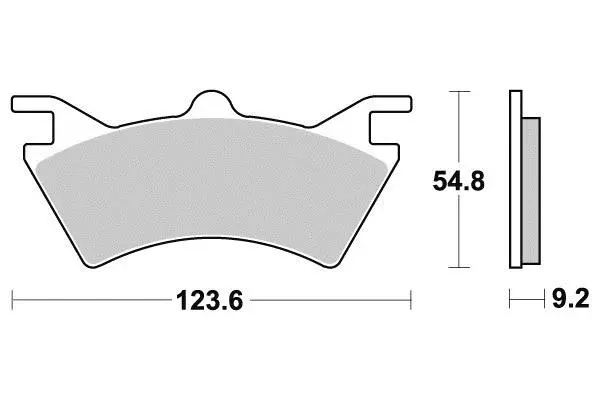 Plaquette de frein Perftec Sifam Métal Fritté haute performance norme KBA/ABE