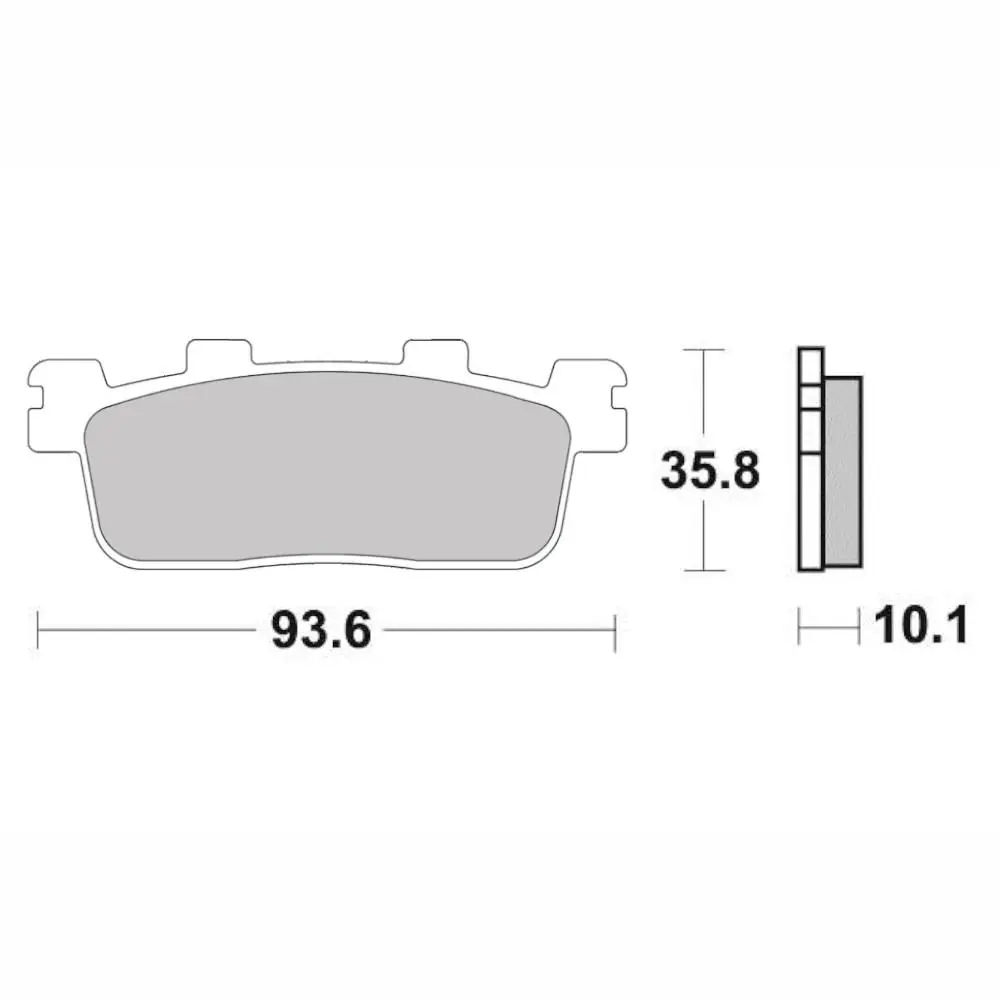 Bremsbeläge gesintermetall Perftec R90