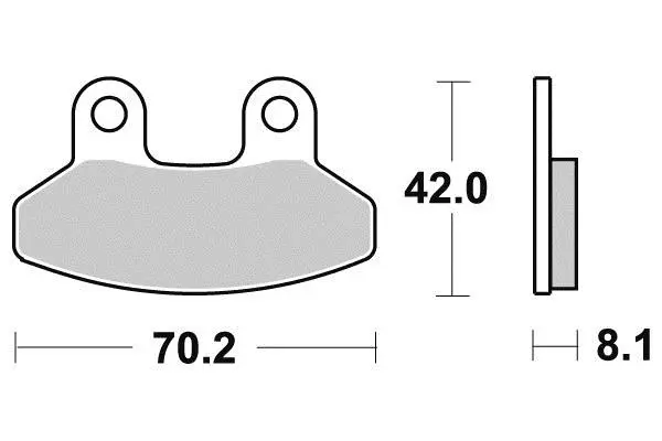 Klocki hamulcowe metaliczne spiekane R90 Perftec