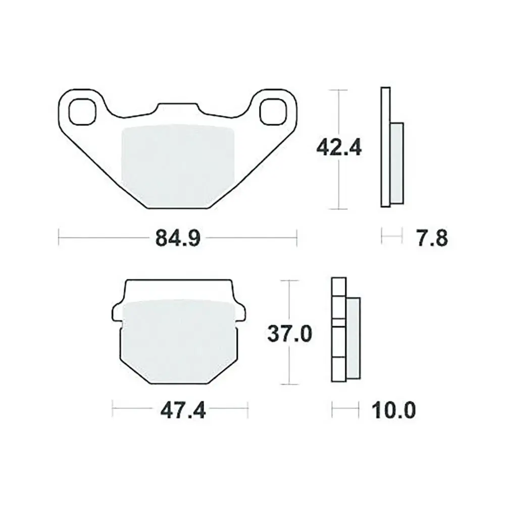 Perftec R90 yarı-metal ön fren balatası