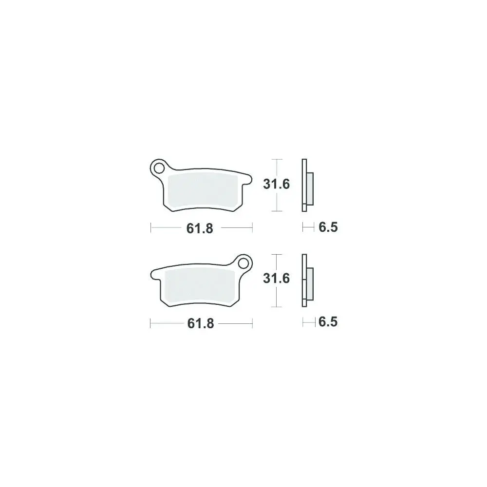Bremsbelag vorne halbmetall Perftec R90