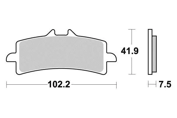 Bremsbelag semi-metallisch Perftec R90