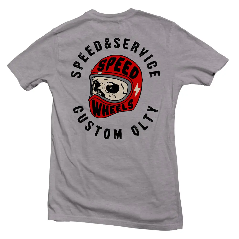 Gasoline Speed & Service Graues T-Shirt