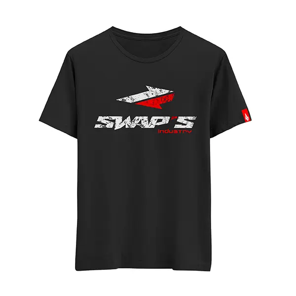 T-Shirt Noir Homme Swaps Essential S