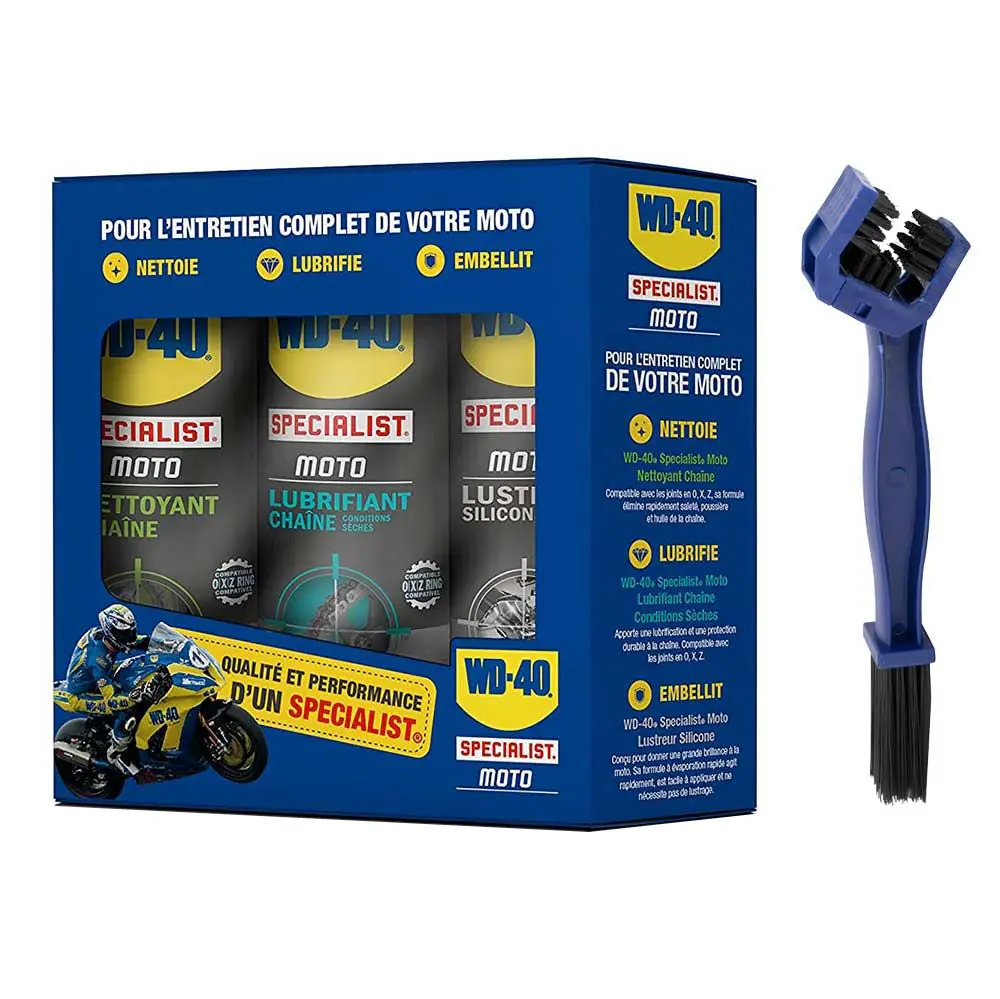 WD-40 Aktion Spray 2025/2026 - 5 Kits Tripacks & Bürste + 1 Gratis Ketten-Schmiermittel-Karton — Ansicht 2