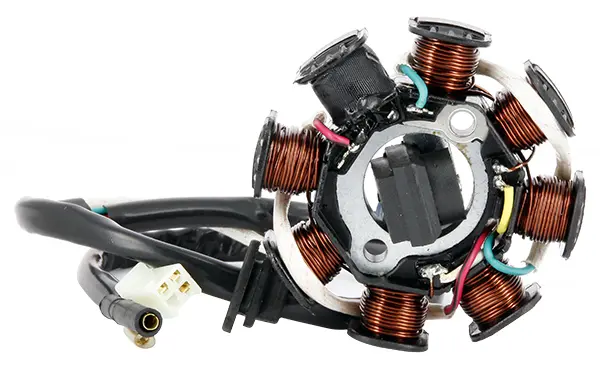 Stator 8 Pol GY6 125cc Sifam - Außendurchmesser 88mm - Innendurchmesser 28.9mm - Lochabstand 42.4mm