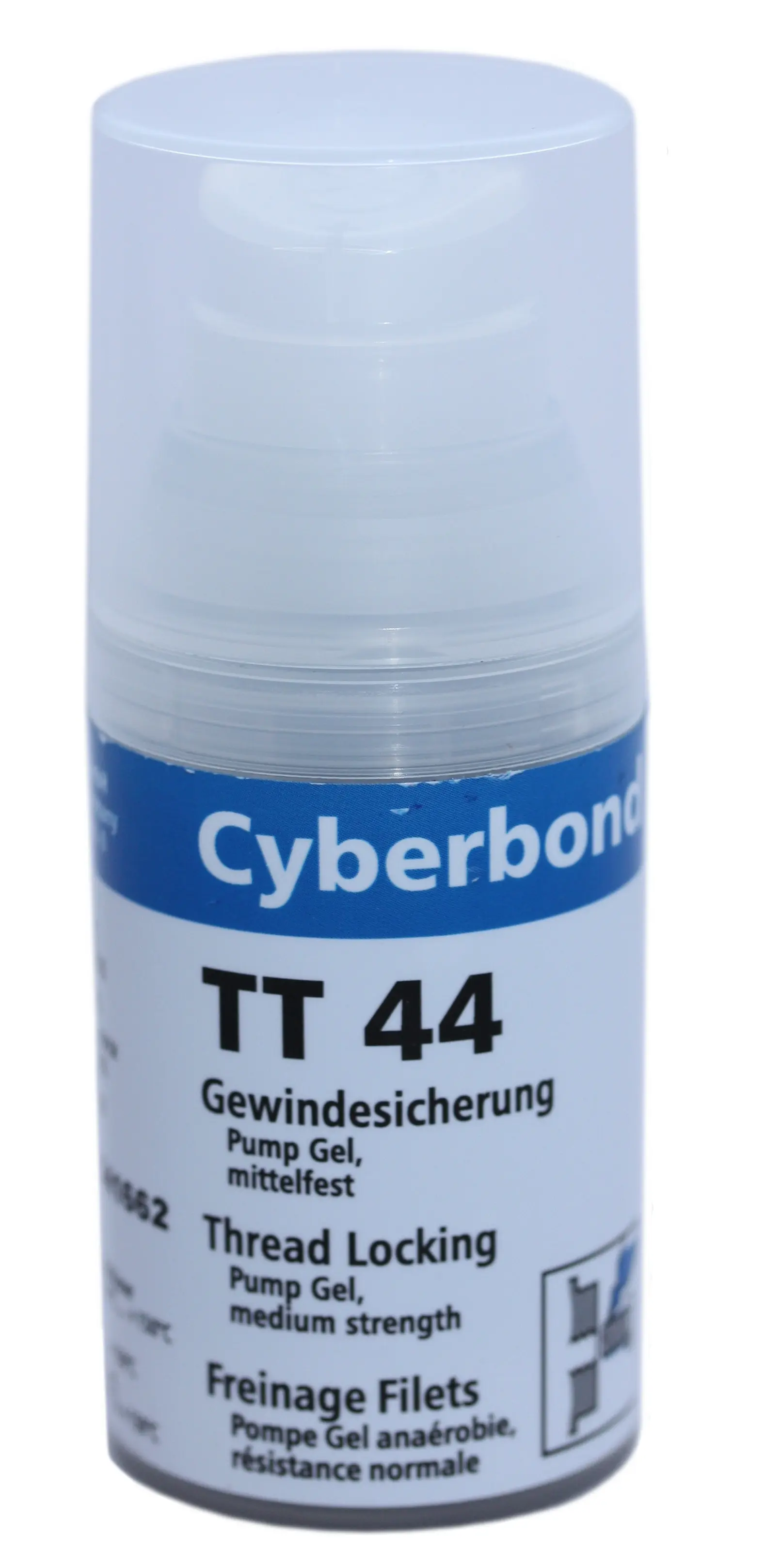 Gevindelås Blå Tube 35g Gel Lim Cyberbond