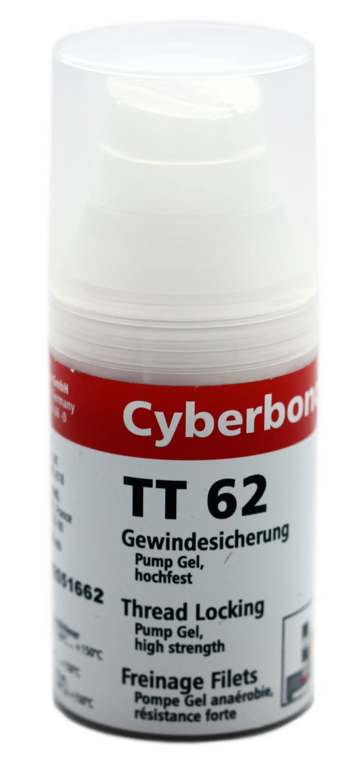 Rød netbremselås Cyberbond tube 35g gel-lim stærk bremsekraft