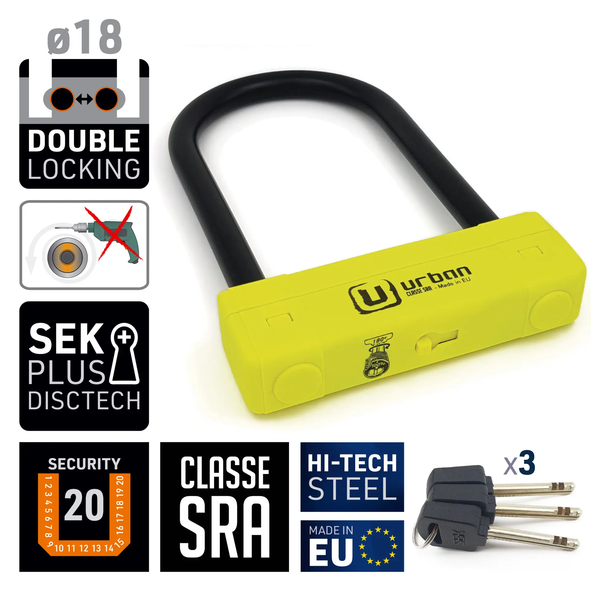 Koodiga lukk U Urban UR120 — 5. vaade