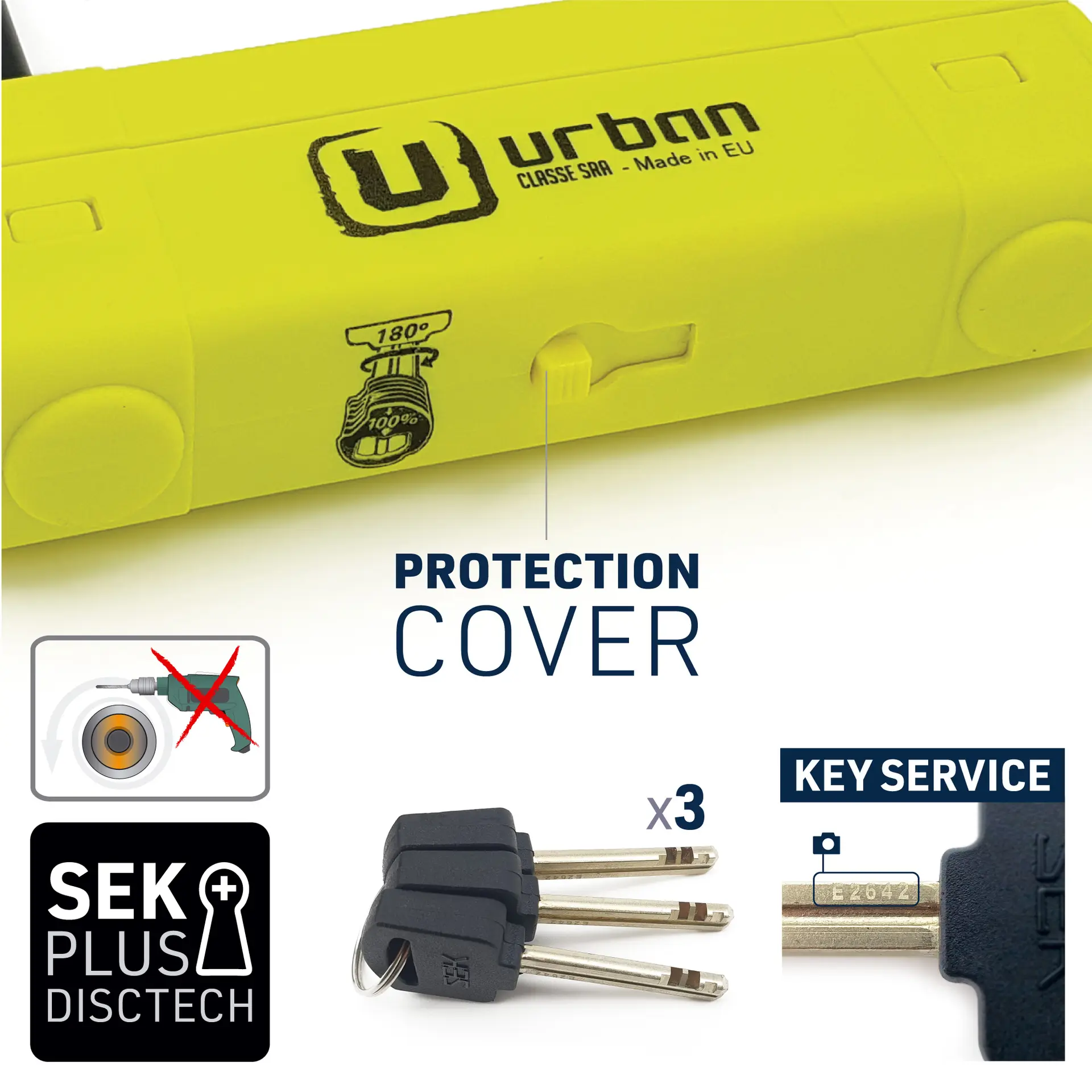 Koodiga lukk U Urban UR120 — 6. vaade