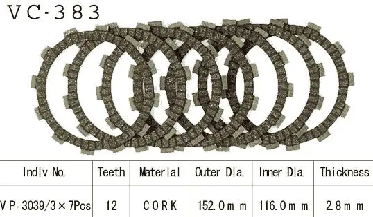 교토 클러치 디스크 키트 DR 350 S/SE 1990-2000