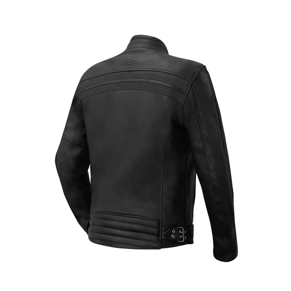 مردوں کا لیزر جیکٹ گیسولین اینفیلڈ سیاہ 3XL — 2 ویو