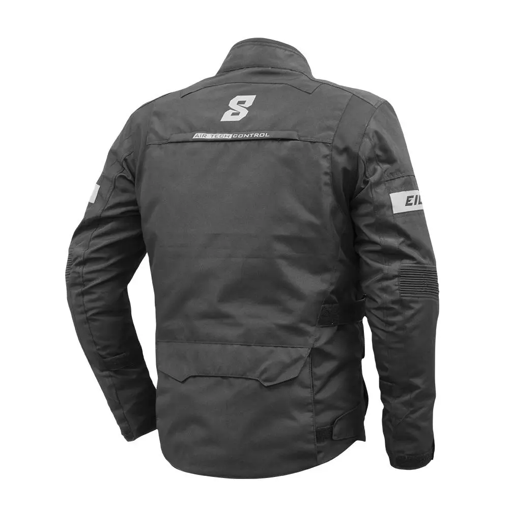 Chaqueta de moto Eight TREKK negra talla M — vista 2