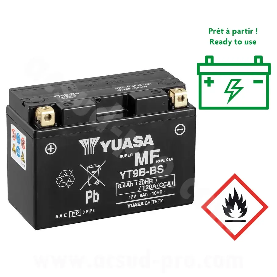 Wartungsfreie Batterie YUASA — Ansicht 5
